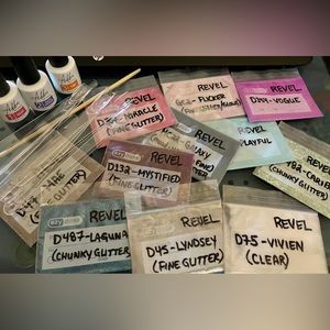 Sally Hansen Trolls Dreamworks Set + Glitter Nail Dip Powder & Revel Accessories